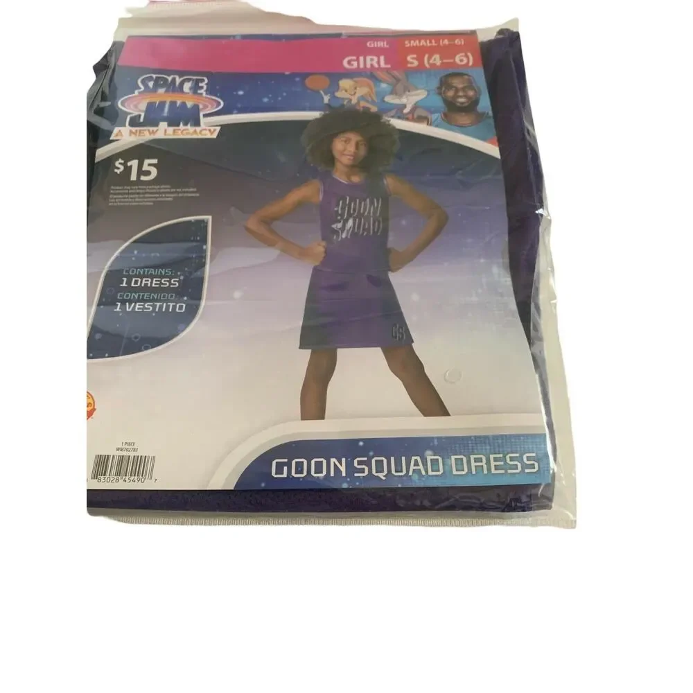 Space Jam Size S(4-6) A New Legacy Goon Squad Dress Costume Girls Youth Kids